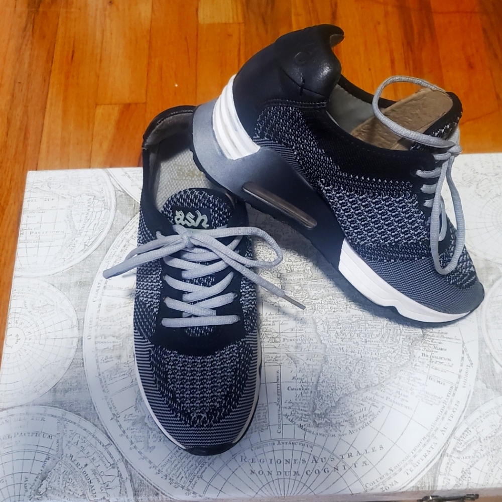 Ash black & white knit sneaker